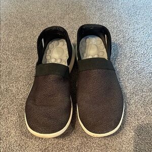 CROCS Black and White Loafers